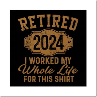 Retirement Gifts Men Women Retired 2024 Posters and Art